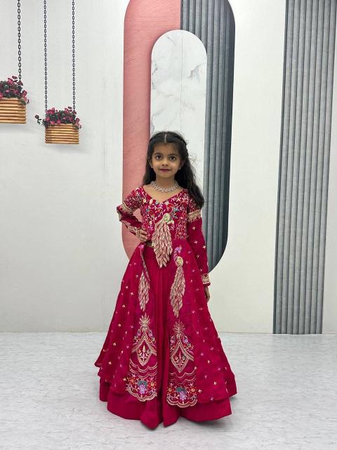 Launching Festival Special Crop Top Pc 528 Vichitra Pink Wholesale children wear market in Kolkata - wholesale export